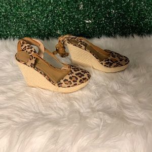 Leopard Print Wedges Women’s Size 9